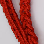 Aiguillette in Red Silk with Gold Tags