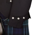 Argyll Kilt Jacket - Black Tweed Wool