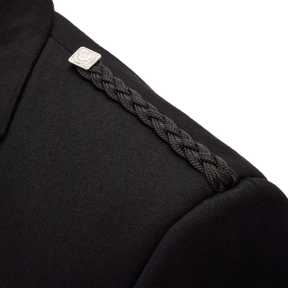Argyll Kilt Jacket - Black Tweed Wool