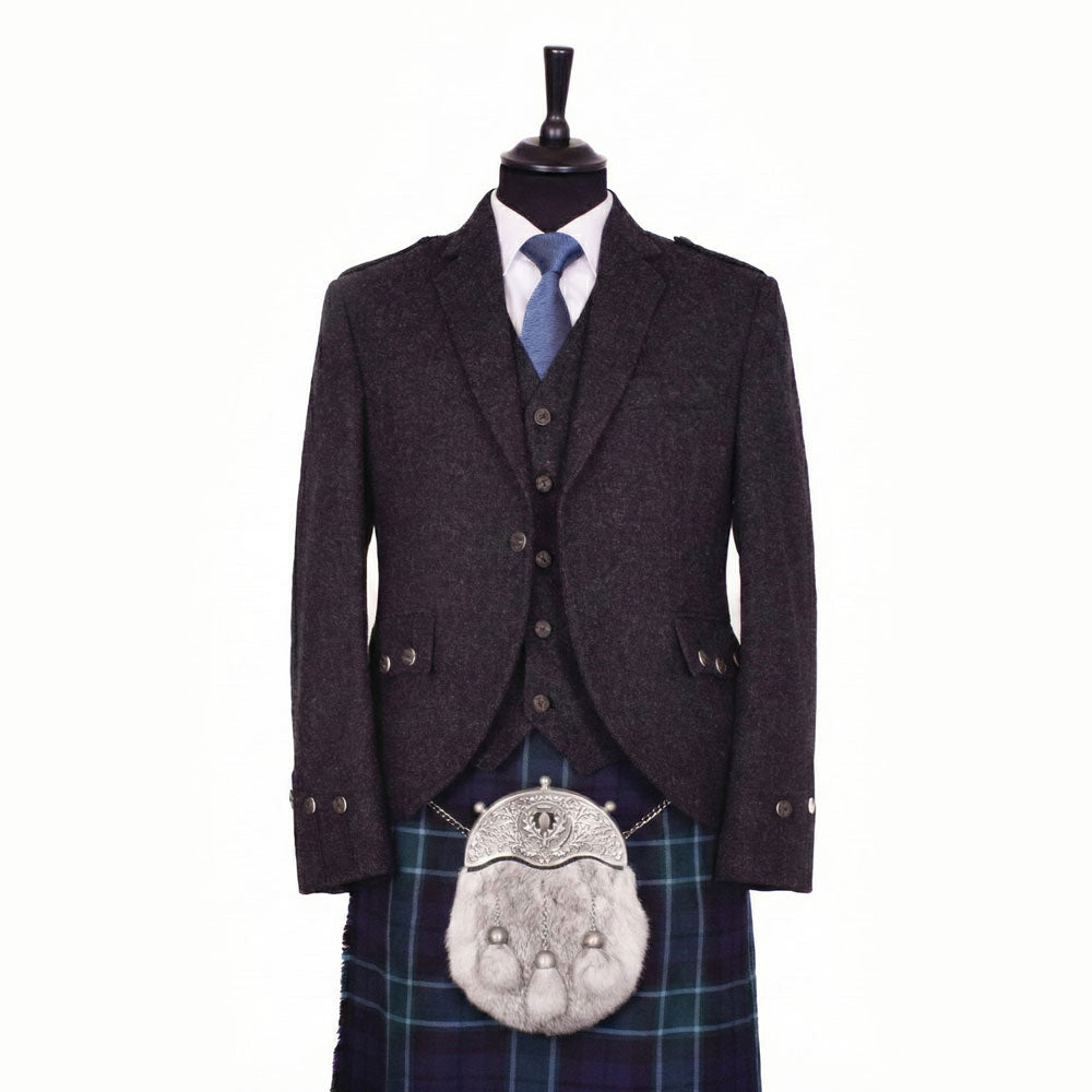 Argyll Tweed Jacket - Charcoal
