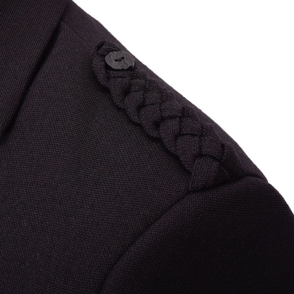 Braemar Tweed Jacket in Black Arrochar