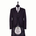 Braemar Tweed Jacket in Black Arrochar
