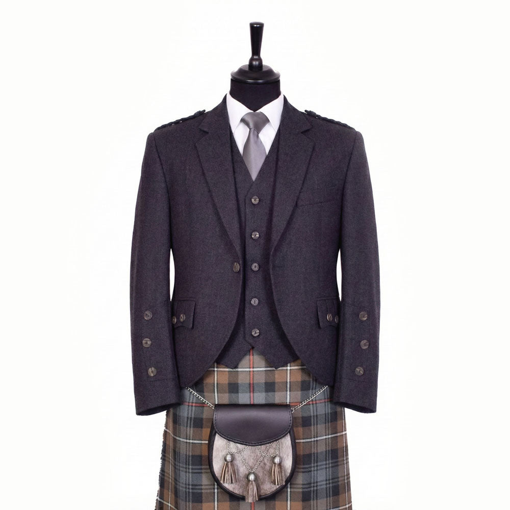 Braemar Tweed Jacket in Charcoal