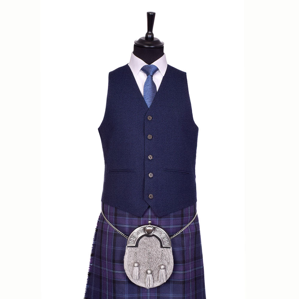 Braemar Tweed Jacket in Navy Arrochar
