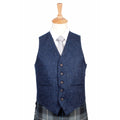 Lomond Blue Tweed Men Waistcoat Vest