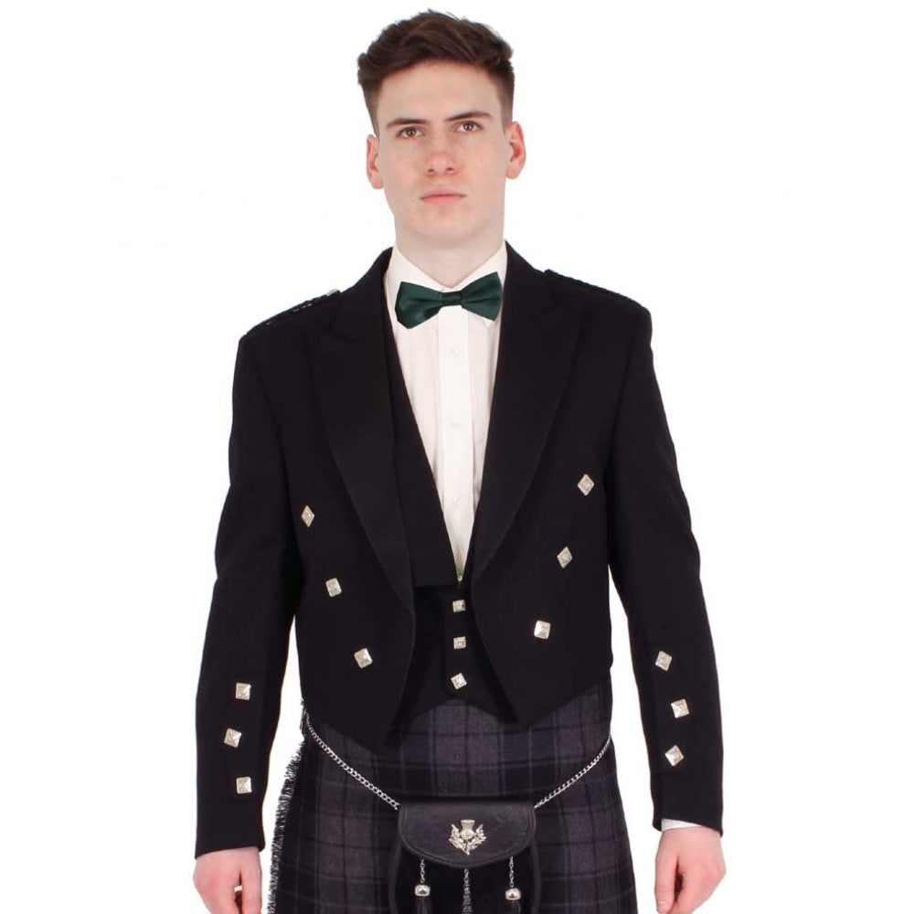 Vegan Prince Charlie Kilt Jacket and Waistcoat in Seven Colors