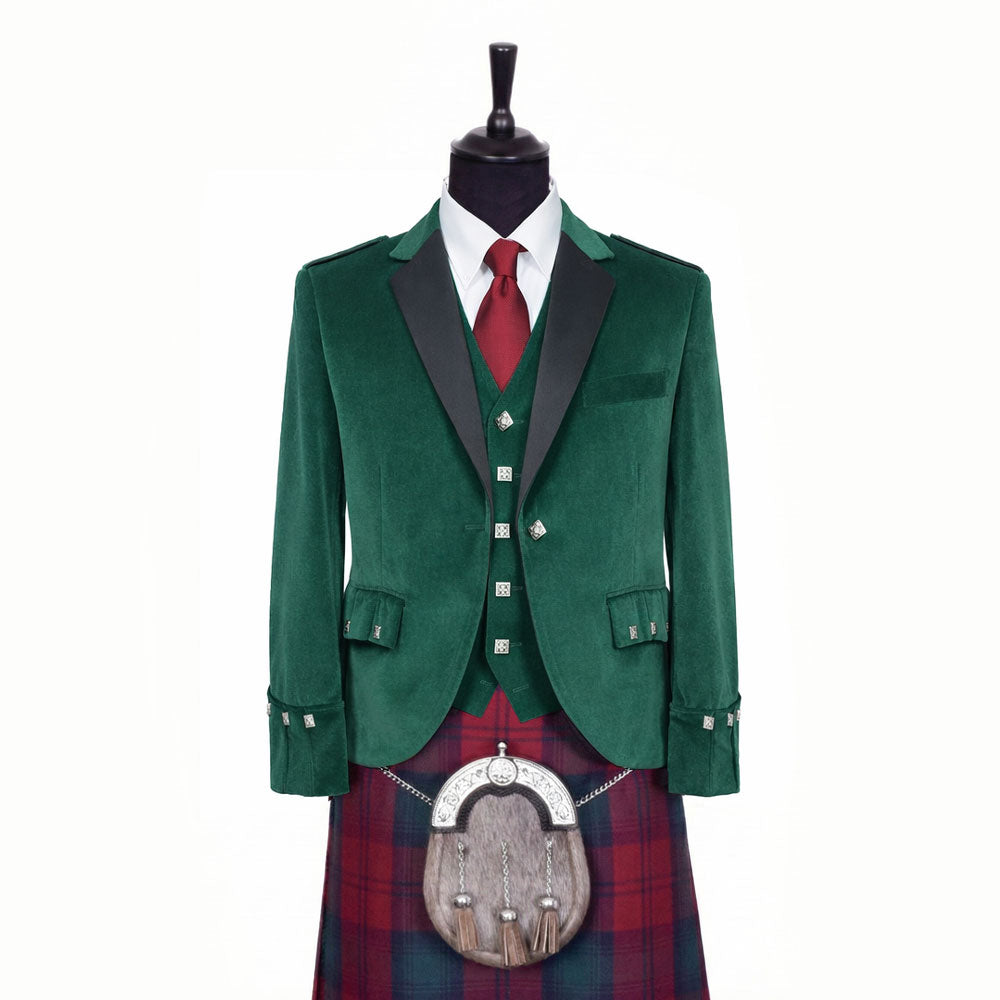 Velvet Argyll Kilt Jacket In 7 Colors