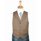 Rothesay Kilt Jacket and Waistcoat - Brown Tweed