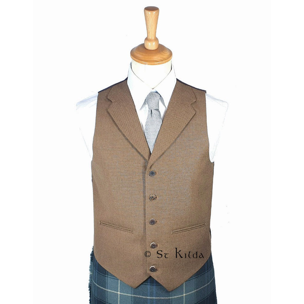 Rothesay Kilt Jacket and Waistcoat - Brown Tweed