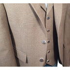 Rothesay Kilt Jacket and Waistcoat - Brown Tweed