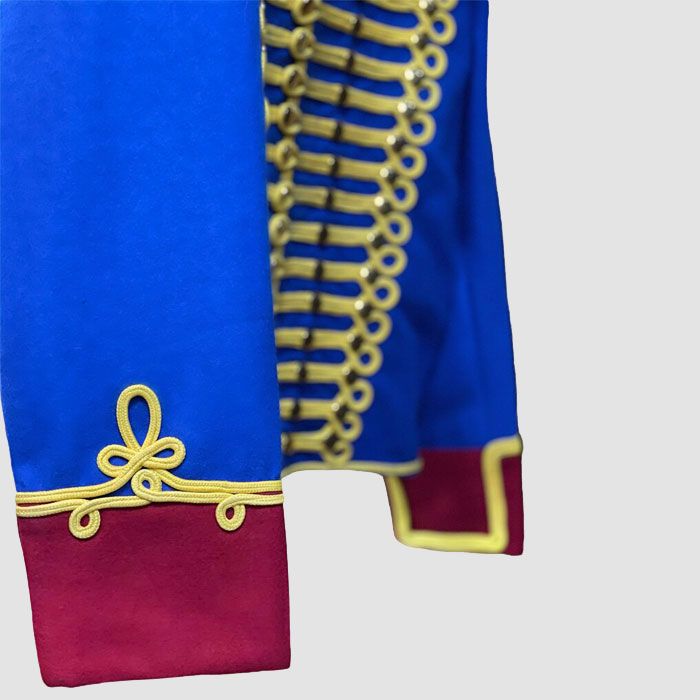 Royal Blue Hussars Jacket Scottish Tunic Jacket Military Uniform Napoleonic
