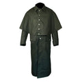Black Cotton Duster Foot Pattern Grate Coat