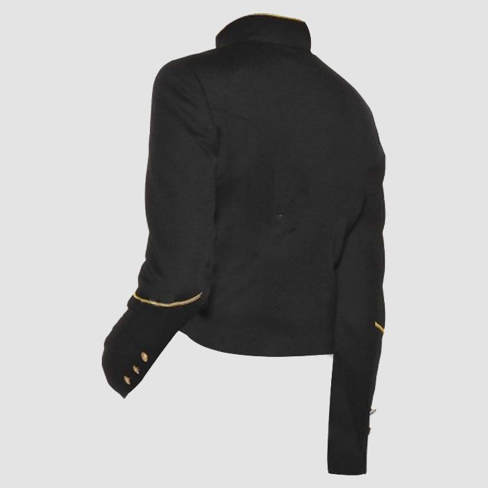 Black Woo Military Jacket