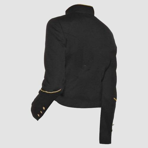 Black Woo Military Jacket