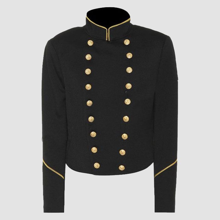 Black Woo Military Jacket