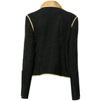 Black Wool And Gold Braid Military Jacket