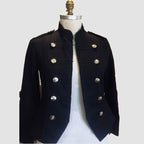 Black Womens Military Style Jacket Alycimikay