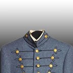 Civil War Style Military Jacket – Vintage Grey Hussar Uniform