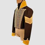 Men's 19th Light Dragoon British Sergeant Black Wool Jacket