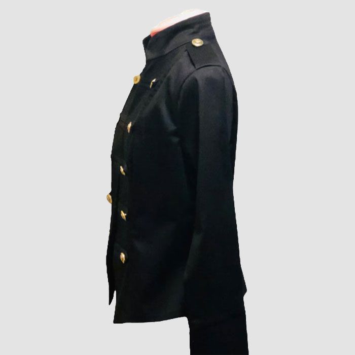 Black Womens Military Style Jacket Alycimikay