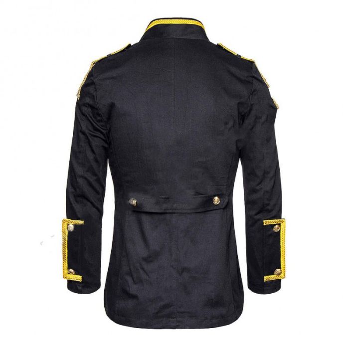 Golden Steampunk Military Jacket Drummer