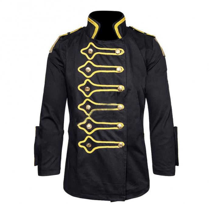 Golden Steampunk Military Jacket Drummer