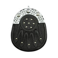 Black Grained Leather Sporran Celtic Cantel And Chain Belt