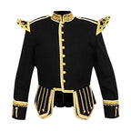 Black Doublet Fancy With Gold Braid