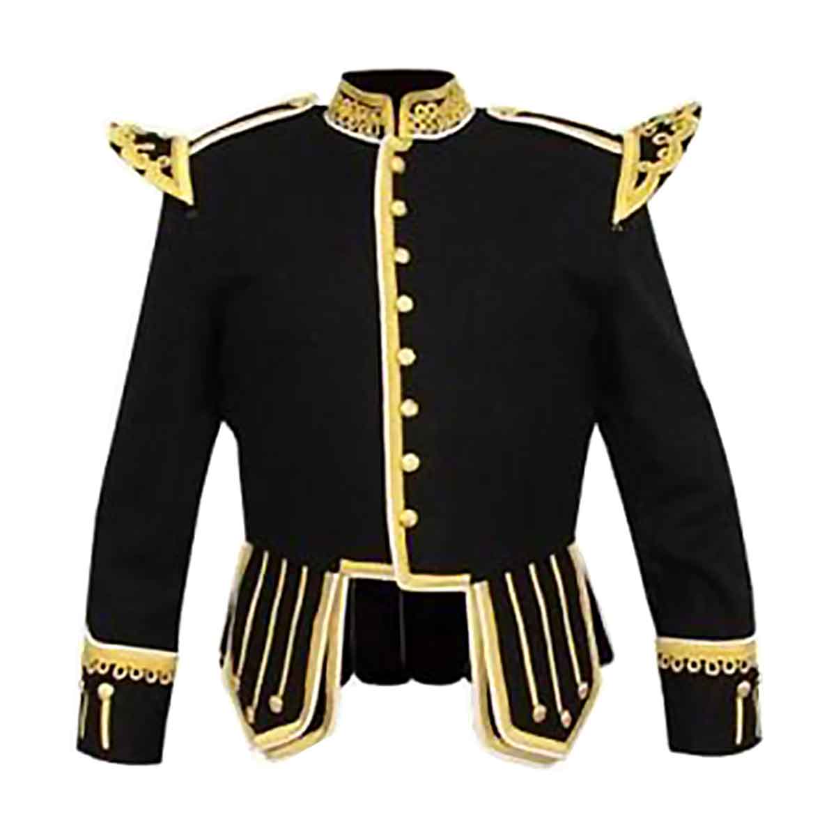 Black Doublet Fancy With Gold Braid