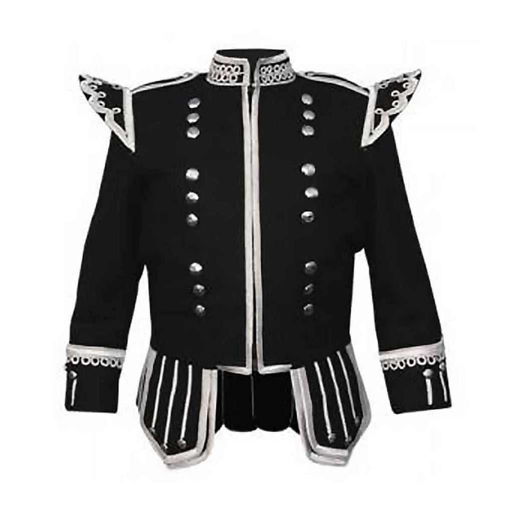 Black Doublet Fancy With Silver Braid