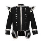 Black Doublet Fancy With Silver Braid