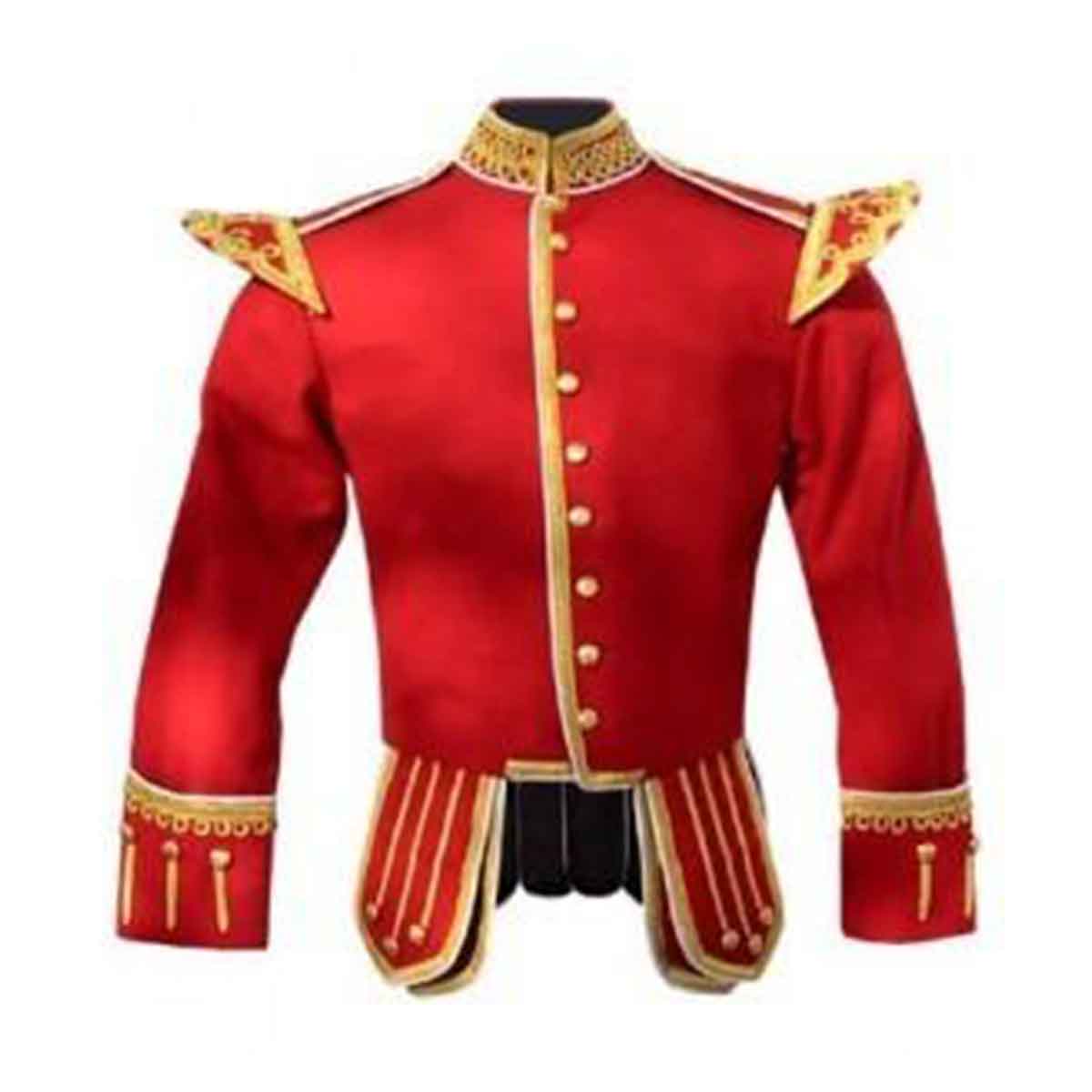 Red Doublet Fancy Blazer Wool Gold Braid