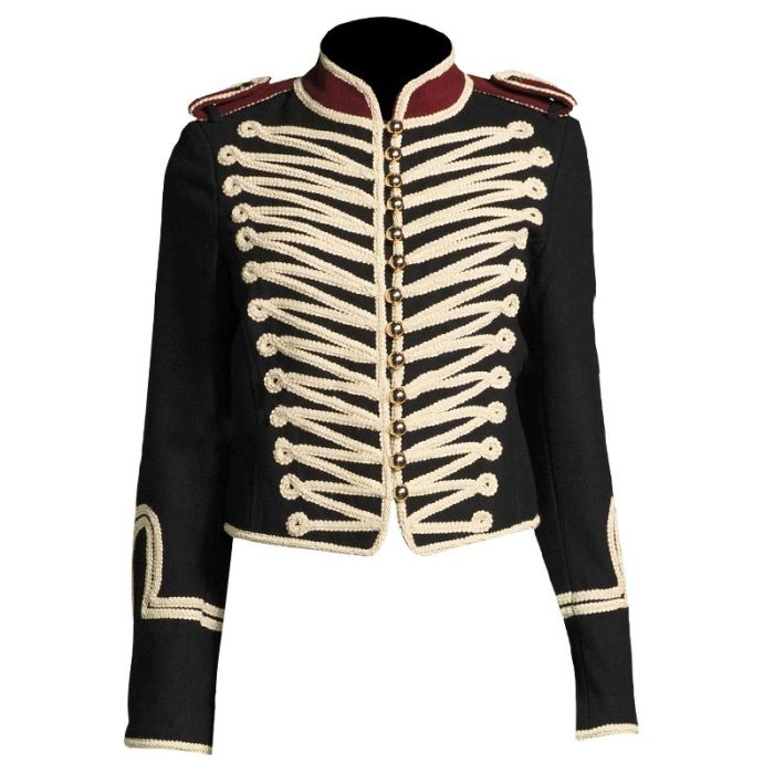 Marching Band Jacket Hussar Twill Black