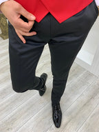 Red Slim Fit Tuxedo Men's 3 Piece Peak Lapel Suit (Copy)