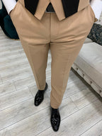 Skin Tuxedo Suit Slim Fit Peak Lapel 3 Piece