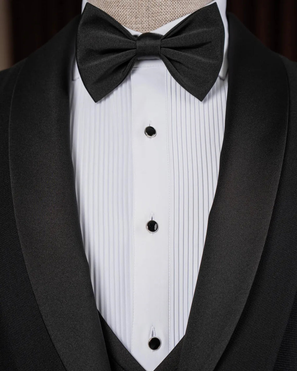 Black Slim Fit Tuxedo Men's 3 Piece Italian Suit