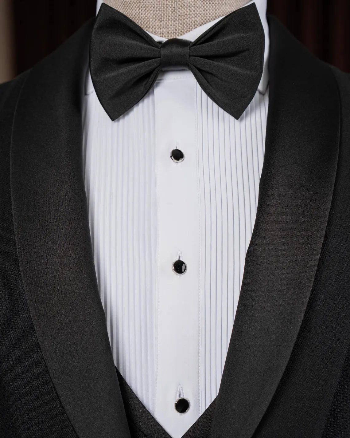 Black Slim Fit Tuxedo Men's 3 Piece Italian Suit