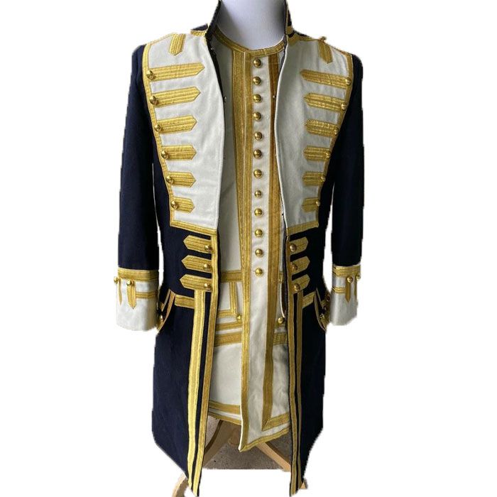 Men's Gothic Military Admiral General Officers Overcoat