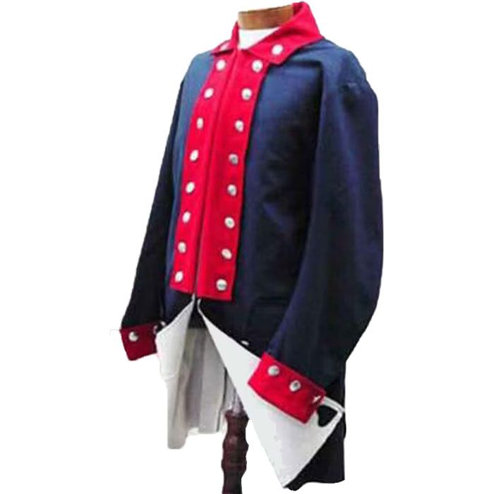 Navy Blue Regimental Coat American Frock Jacket Steampunk