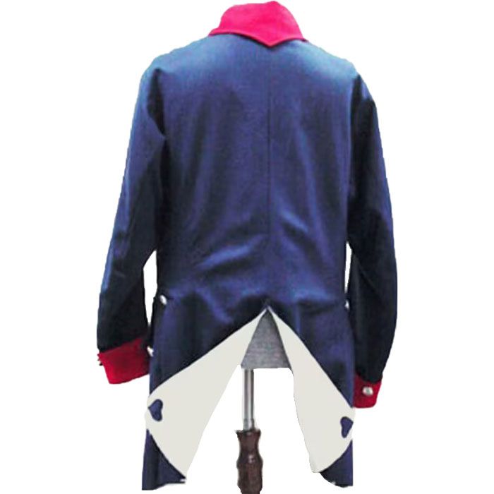 Navy Blue Regimental Coat American Frock Jacket Steampunk