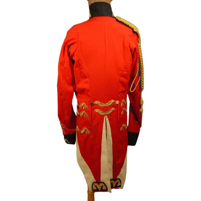 New British Full Red Wool Dress Men's Officer Jacket