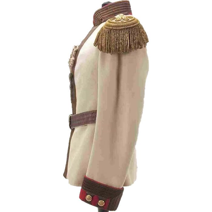 Royal Horse Guard Russian Imperial Officer Off White Men Wool Coat
