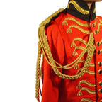 New British Full Red Wool Dress Men's Officer Jacket