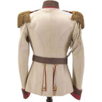 Royal Horse Guard Russian Imperial Officer Off White Men Wool Coat