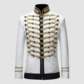 Men White Suits Notched Lapel Wedding Party Cotton Dinner Vintage Jacket