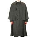 Mens Inverness Cape Gray Wool