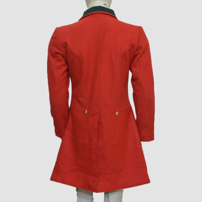 Men's Red Wool 18th Century Military Frock Coat – Victorian Officer Tailcoat