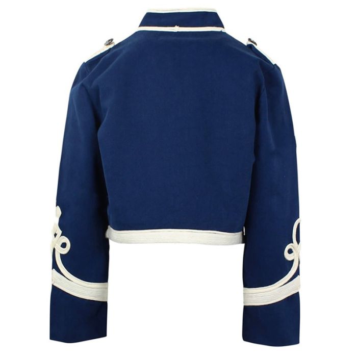 Blue Military Jacket Medium Wool