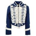 Blue Military Jacket Medium Wool