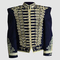 Military Steampunk Medium Nave Blue Wool Jacket